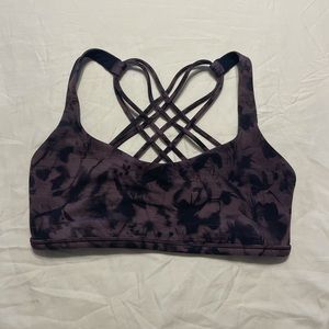 Lululemon “free to be” patterned sports bra.